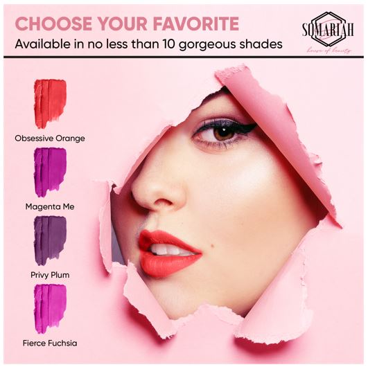 Somariah Liquid Matte lipstick - Obsessive Orange