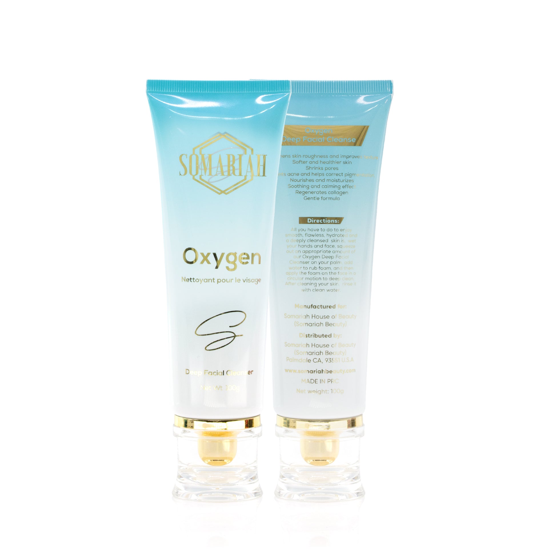 Oxygen Facial Cleanser Somariah House of Beauty