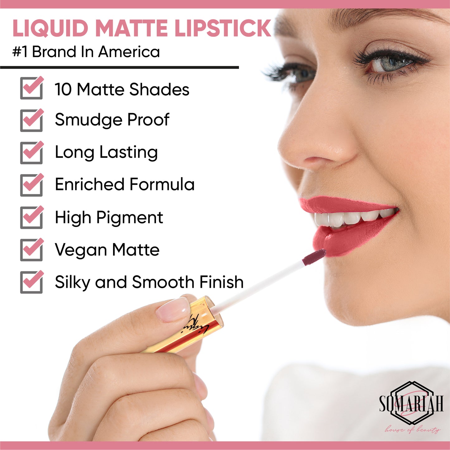 Somariah Liquid Matte lipstick - Nuttie Nude