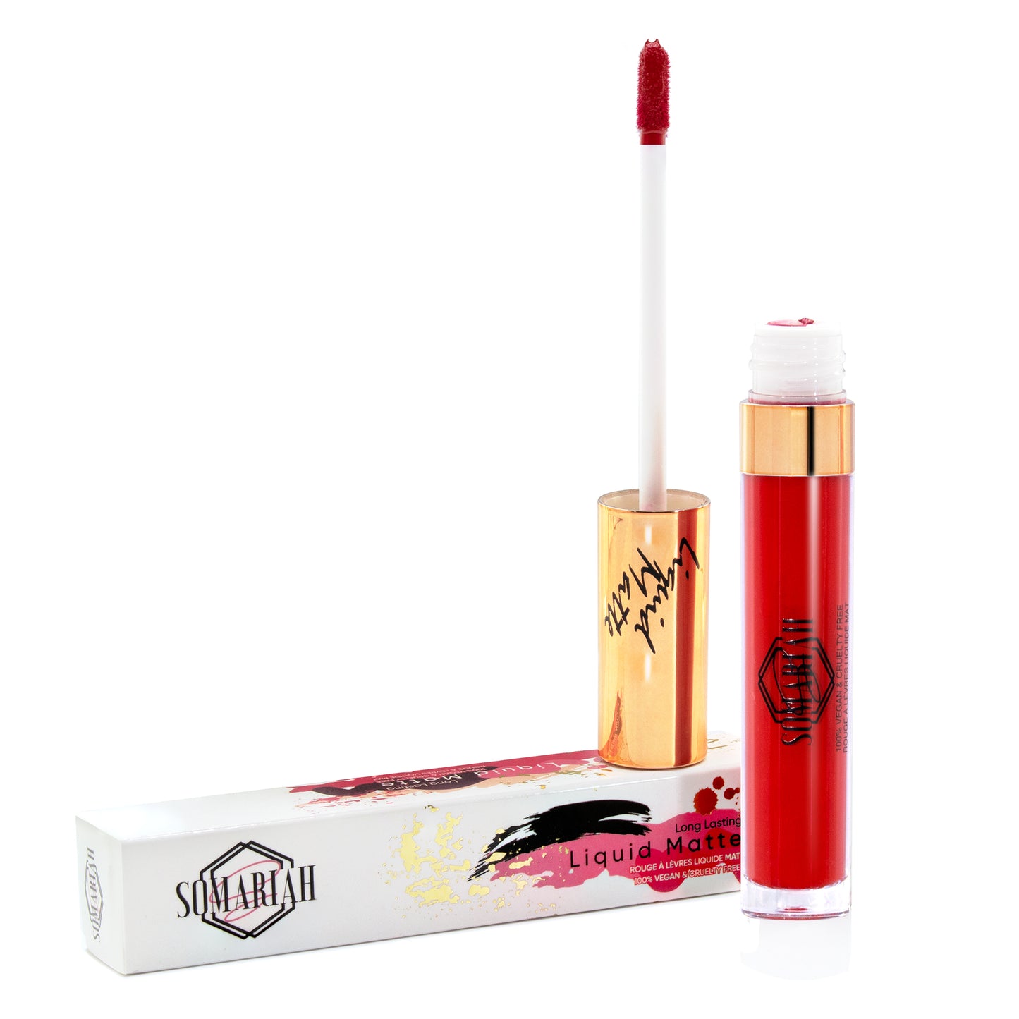 Somariah Liquid Matte lipstick -  Razzy Red