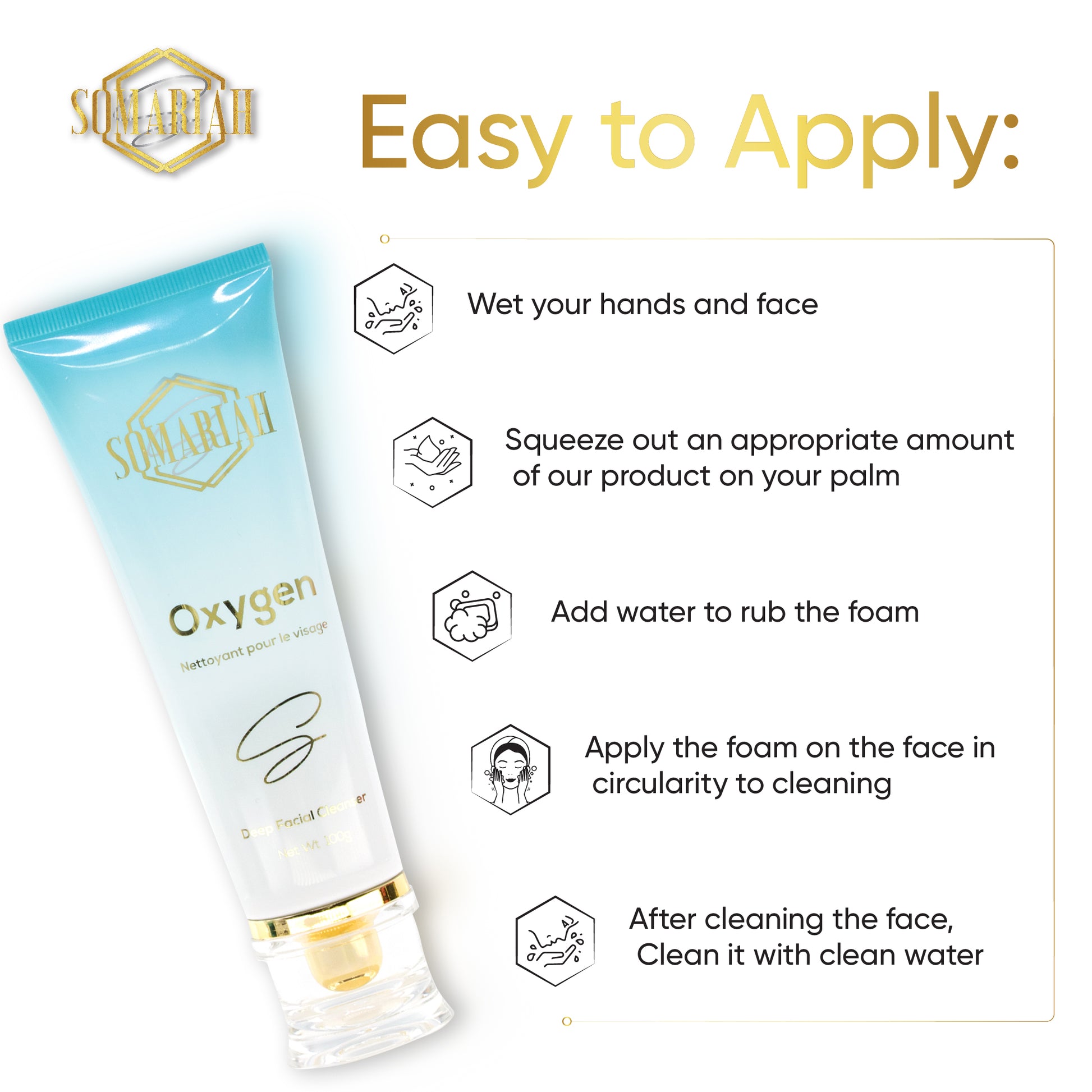 Oxygen Facial Cleanser Somariah House of Beauty