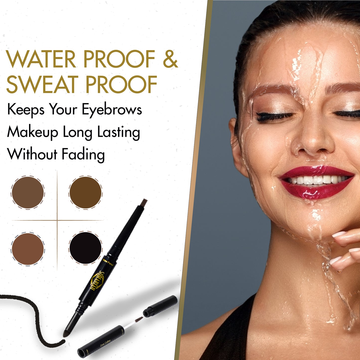 Somariah 3 in 1 Waterproof Eyebrow Pencil